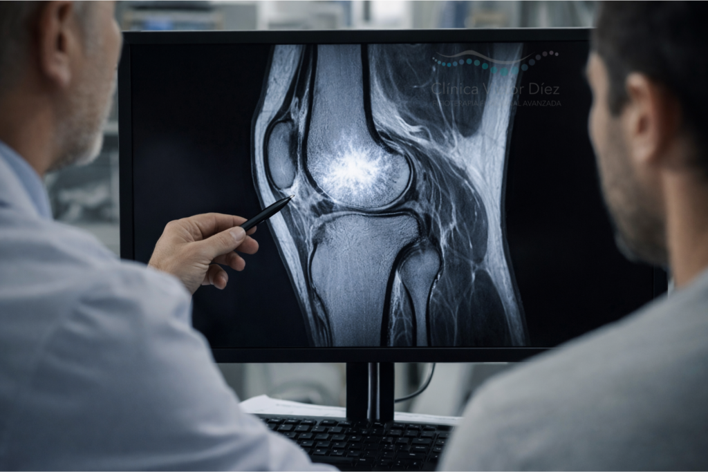 Cómo se diagnostica el edema óseo