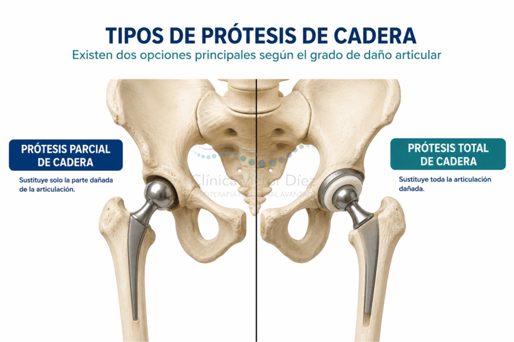 Tipos de prótesis de cadera